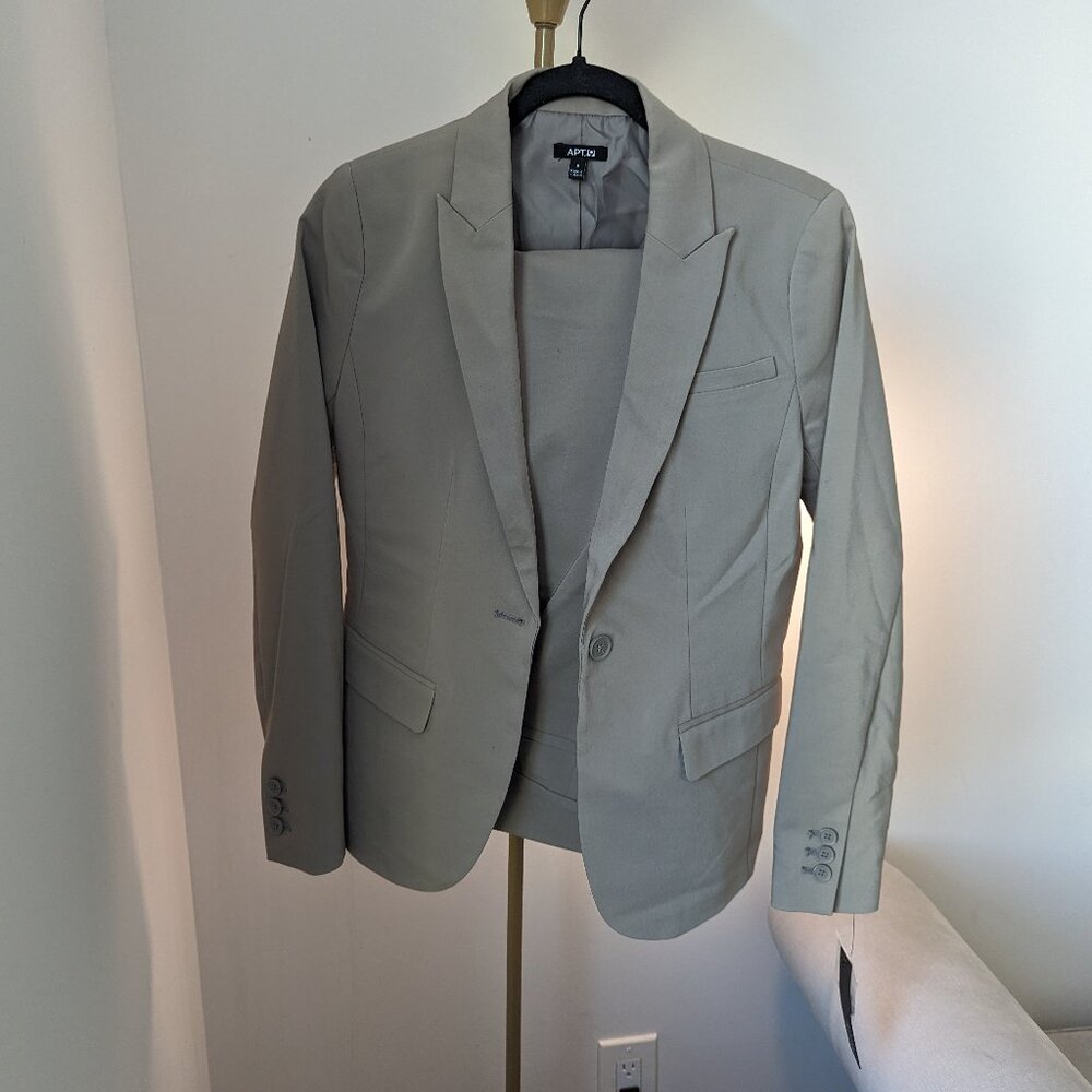 Three-Piece Tan Suit with Two Pairs of Pants (NEW!)